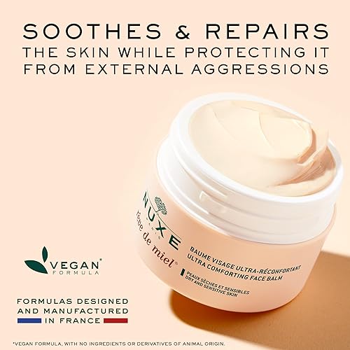 Miniatura 3 de NUXE Rêve de Miel Ultra Comfort Face Balm - Crema nutritiva para pieles secas y sensibles, 1.7 onzas