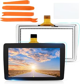 for Mazda 3 Touch Screen Navigation Radio Replacement Display Glass for Mazda 3 2014-2016 CX-3 2016 2017 MX-5 2016-2019 BHP1611J0D K40005A29F Car Touch Screen Digitizer with Repair Tools 7 Inches