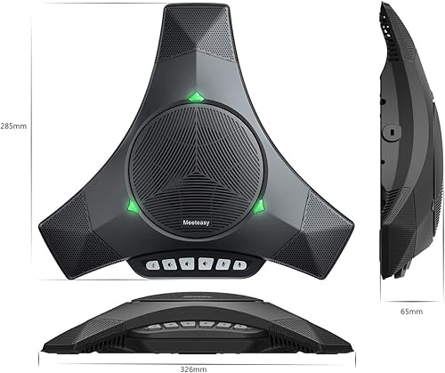 Miniatura 5 de MVOICE8010EX-B Micrófono de altavoz de conferencia, rango de captación de voz de 360 y 16 piesreducción de ruidocancelación de ecoaltavoz Bluetooth