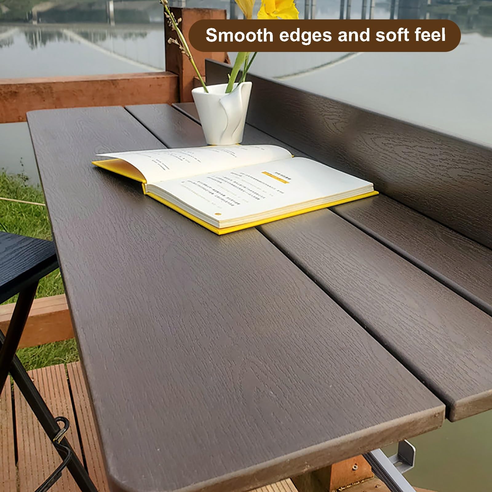 Balkon wiszący stół, regulowany, taras, składany stolik pomocniczy na zewnątrz, na werandę, ogród, balkon (80 cm)