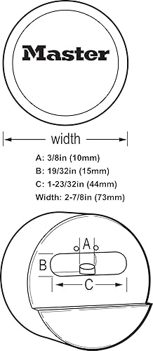 Miniatura 4 de Master Lock Combo de candado de cerrojo  grillete oculto 720 - 6271KA