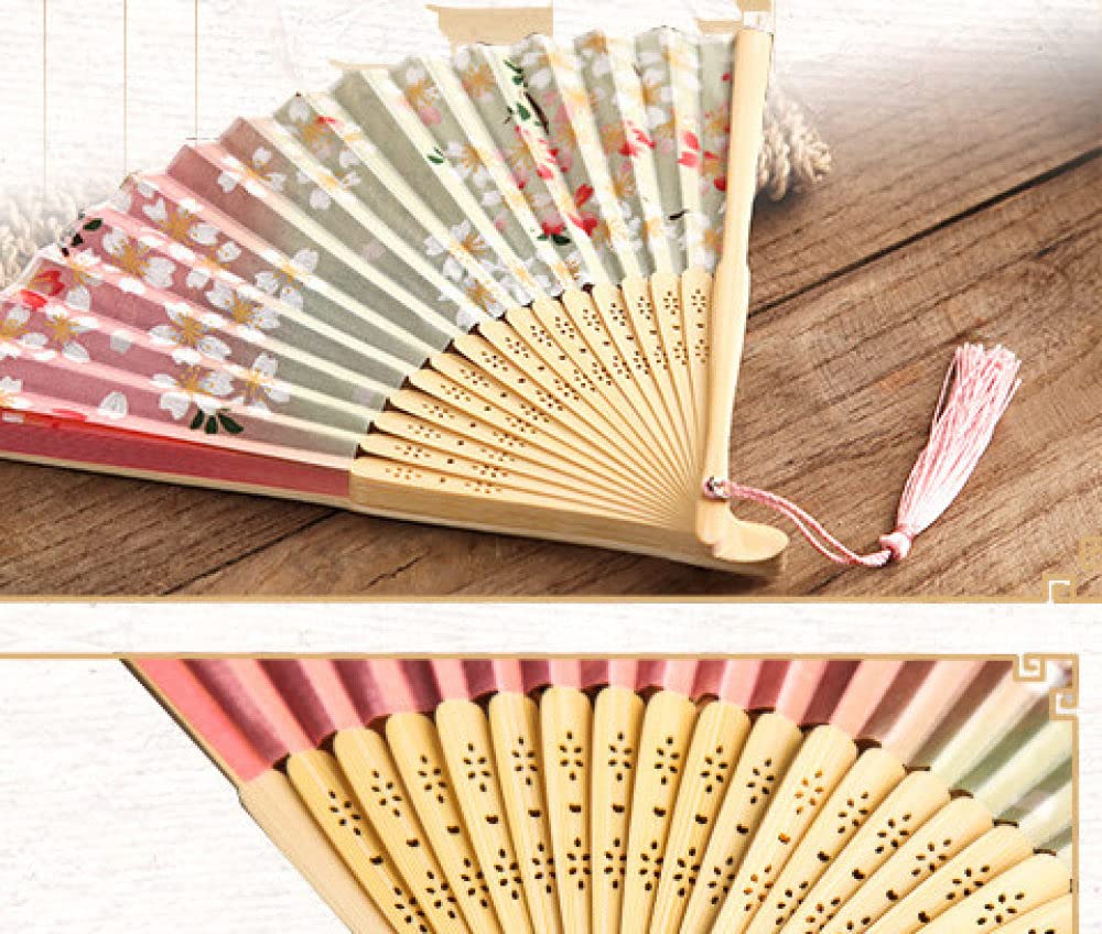 Éventail Pliant Style Chinois Vintage Été Bambou Pliant Ventilateur Tenu Dans La Main Ventilateur Danse Mariage Fête Décor Poche Cadeaux Evantaille Japonais Evantail Pliable ( Color : A , Size : 23x2c