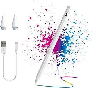 iPad Pencil 8th&9th&10th Generation, Active Stylus Pen for Apple iPad (2018-2023) with Palm Rejection for iPad Air 5th Gen, iPad 6-10Gen, iPad Air 3-5th Gen iPad Mini 5/6 Gen iPad Pro 11&12.9 Inch Pen