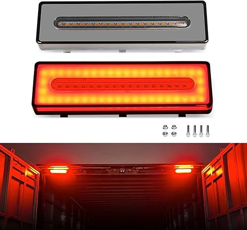 Fogfar 2 luces traseras de marcha atrás para remolque, luces direccionales de 4.8 pulgadas con 62 LED, 4 tornillos, 4 círculos de rosca, luz de