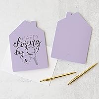 Vista 8 de Set of "Happy Closing Day" Greeting Cards Envelopes Included 4-GC002
