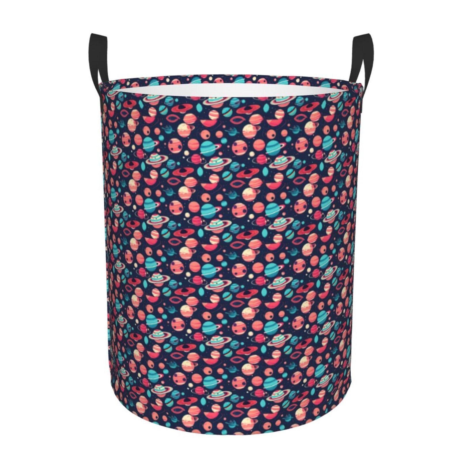 Panier à linge imperméable planètes contre l'humidité de la salle de bain