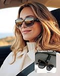 Meeloog Large Polarized Fit Over Glasses Lunettes de soleil pour femmes hommes, surdimensionnés nuances carrées tendance pour conduire l'équitation MST0110