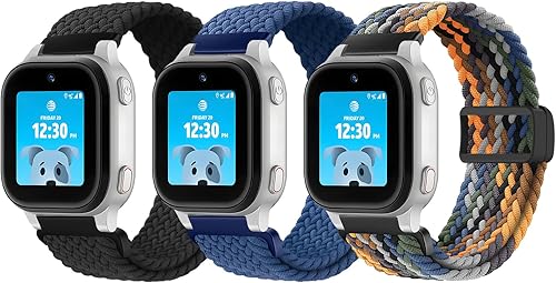 Miniatura 8 de SimpleThings Compatible with Cosmo JrTrackGizmo WatchGabb Watch 3 2 1 and Garmin Bounce Watch, Braided Stretchy Nylon Band with Adjustable Magnetic