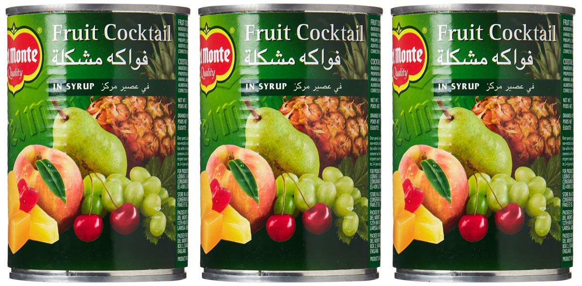 Del Monte Fruit Cocktail Cherry In Syrup , 420 Gms (Pack Of 3)