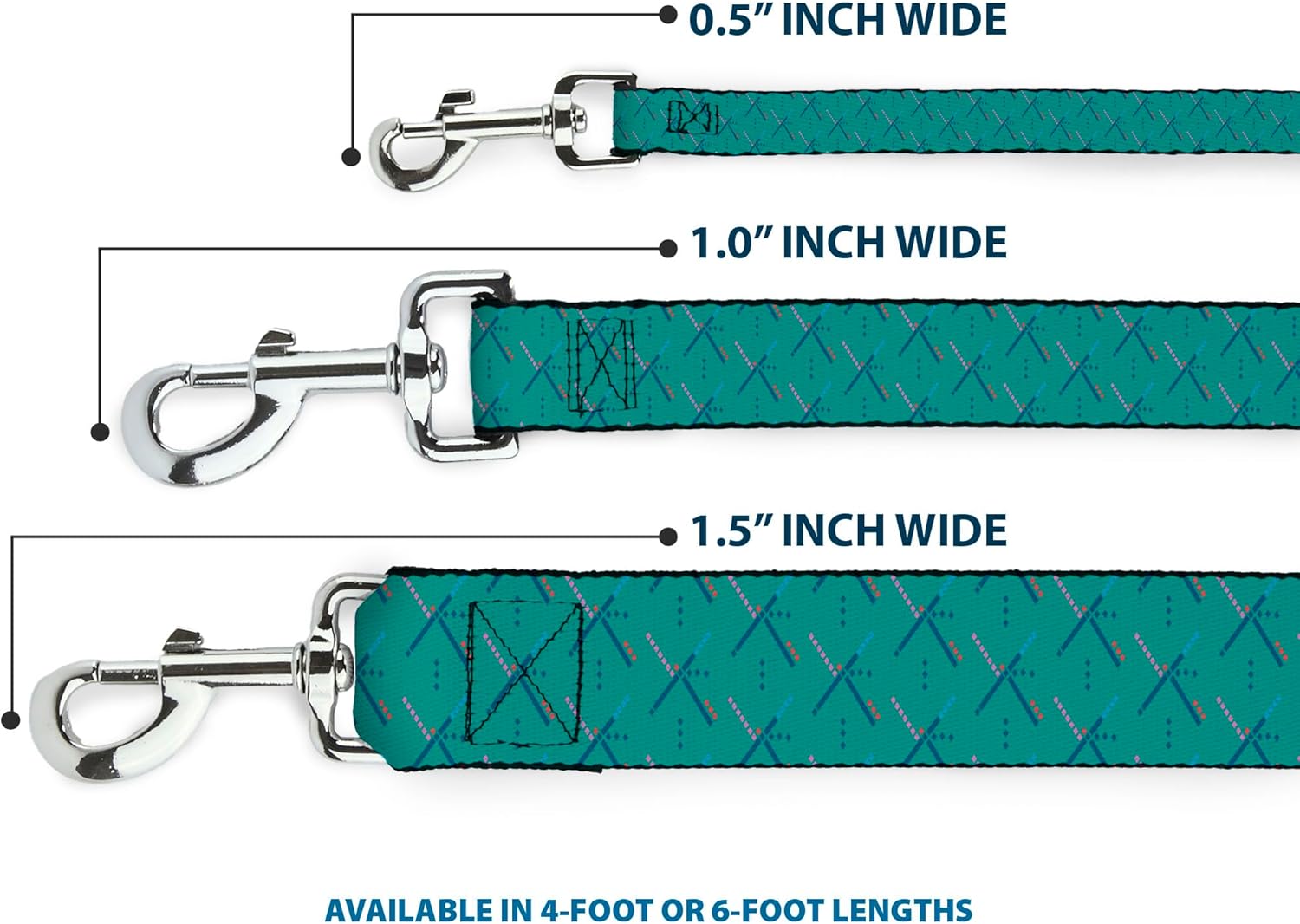 Dog Leash PDX Airport Carpet Old 6 Feet Long 1.0 Inch Wide