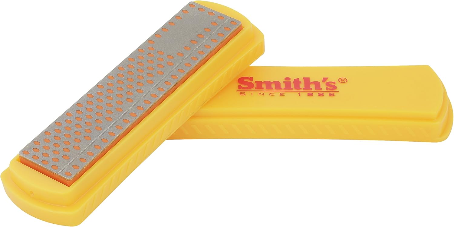 Smith's 50447 4-Inch Diamond Sharpening Stone , Yellow - - 