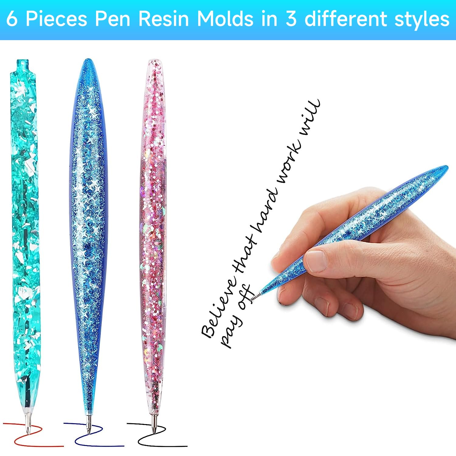 Kugelschreiber Gießform Aus Silikon – DIY Resin Stift Form, 1 Stück, Für Einzigartige Kugelschreiber