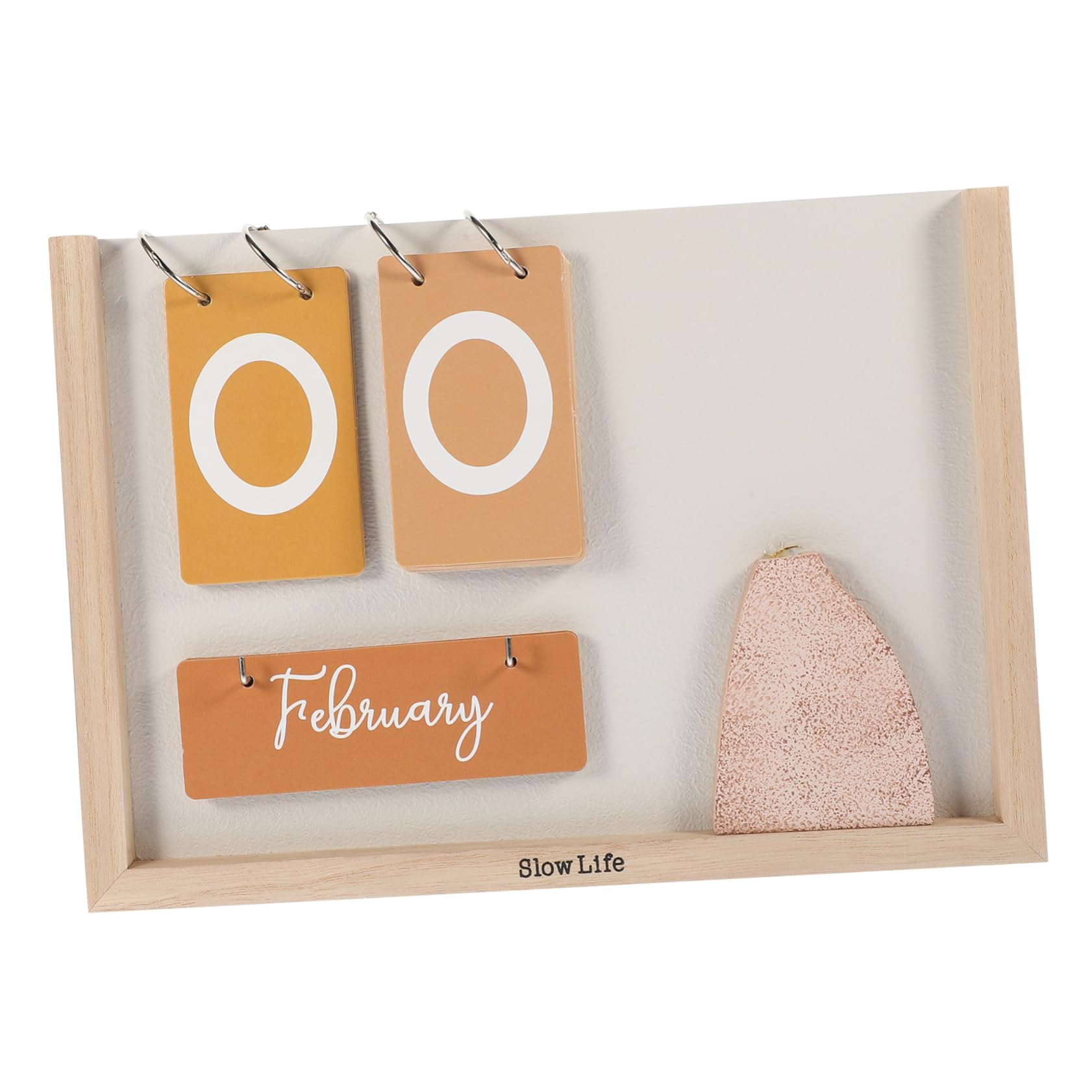 2 pz Calendario da tavolo decorativo Calendario perpetuo Decorazione per la casa Decorazione da scrivania Decorare Calendario da scrivania per ufficio Calendario Decor Ornamenti da tavolo Studio
