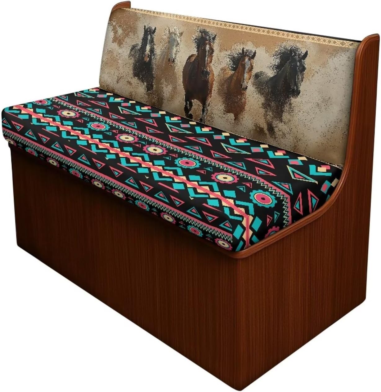 Aztec Tribe RV Dinette Cushion Covers Horse Camper Car Bench Cushions Cover Couch Cushion Slipcovers for Trailers Sofa Slipcover for Loveseat for Dogs RV Interior Accessories