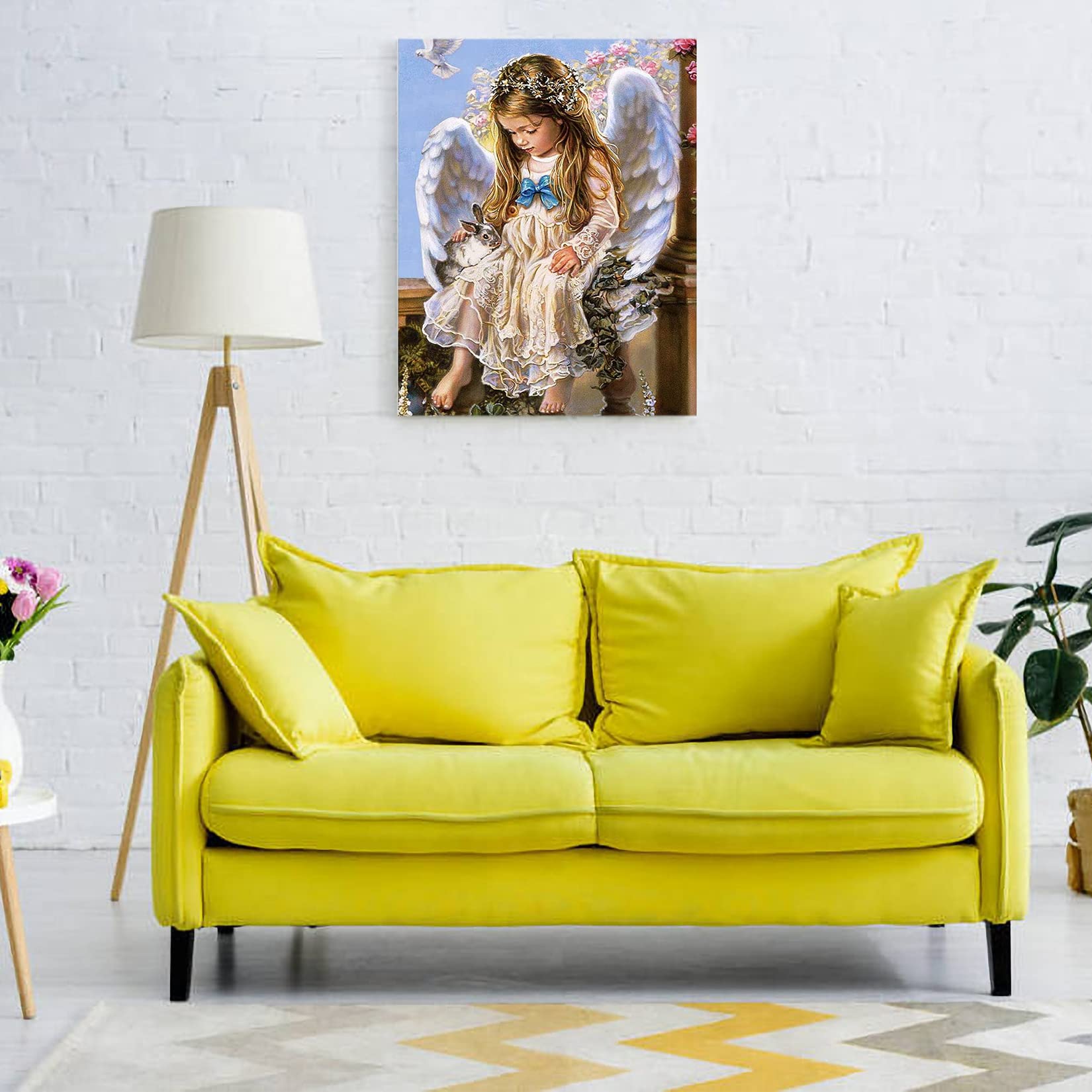 Amazon.co.jp: 5dダイヤモンドアート 天使少女 5D ダイヤモンド塗装