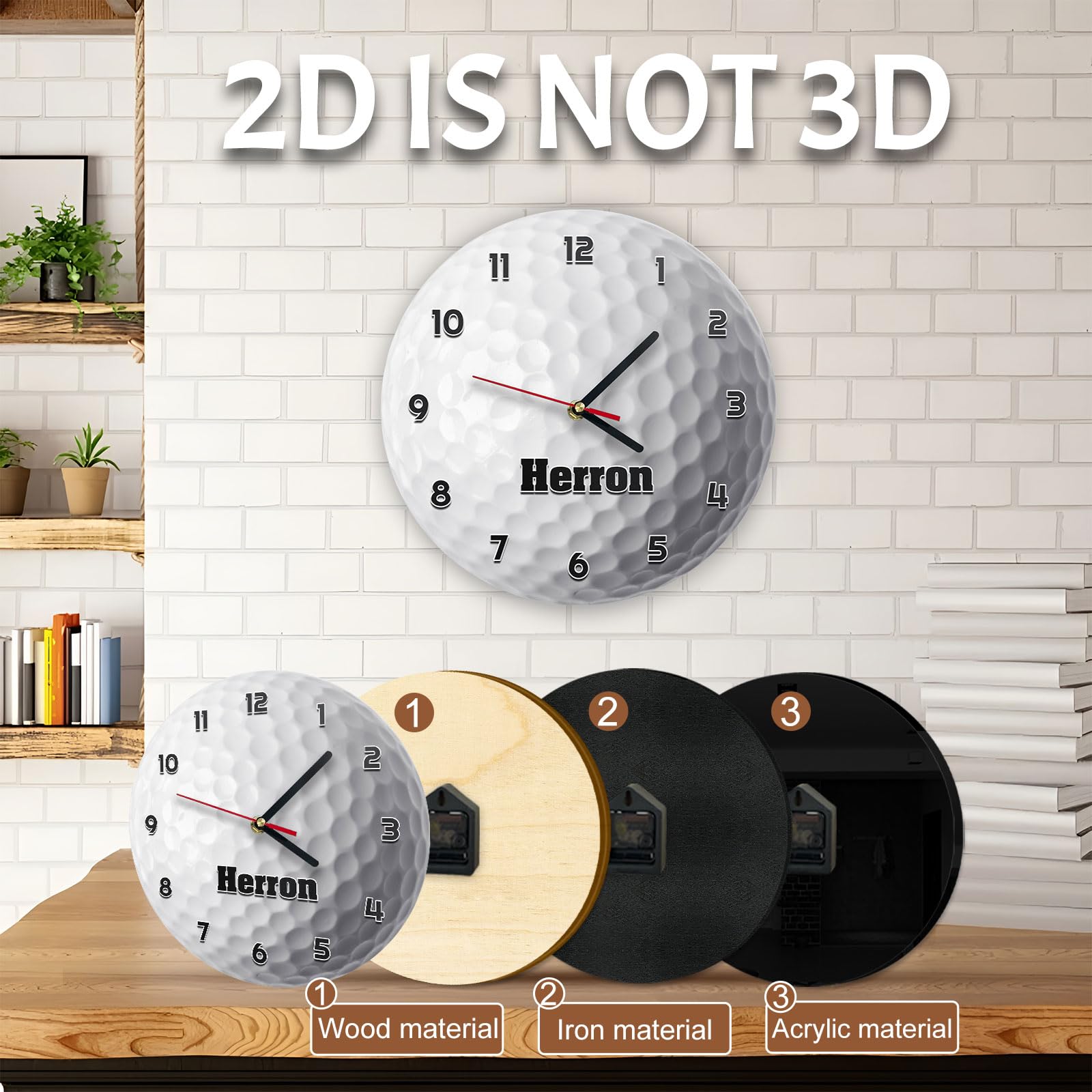 Cadeaux pour hommes,Horloge murale personnalisée avec nom, Horloge silencieuse avec gants de boxe,Décoration intérieure de la chambre à coucher et du salon avec texte personnalisable