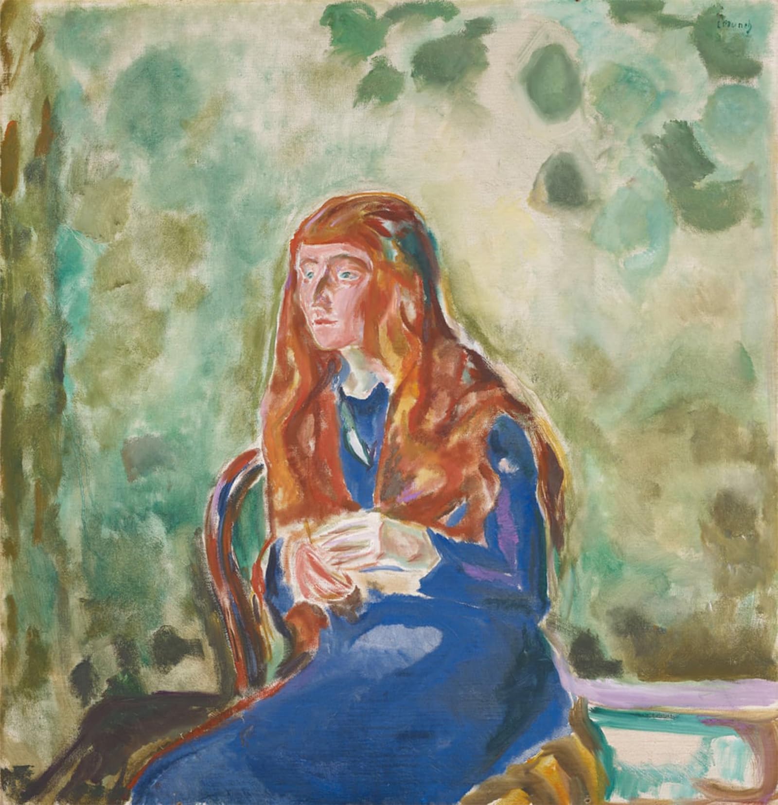 ARTXLXXBN Famous Art Print Poster Vintage Wall Art Portrait of Käte Perls by Edvard Munch Canvas Art Poster for Home Decor 60x90cm