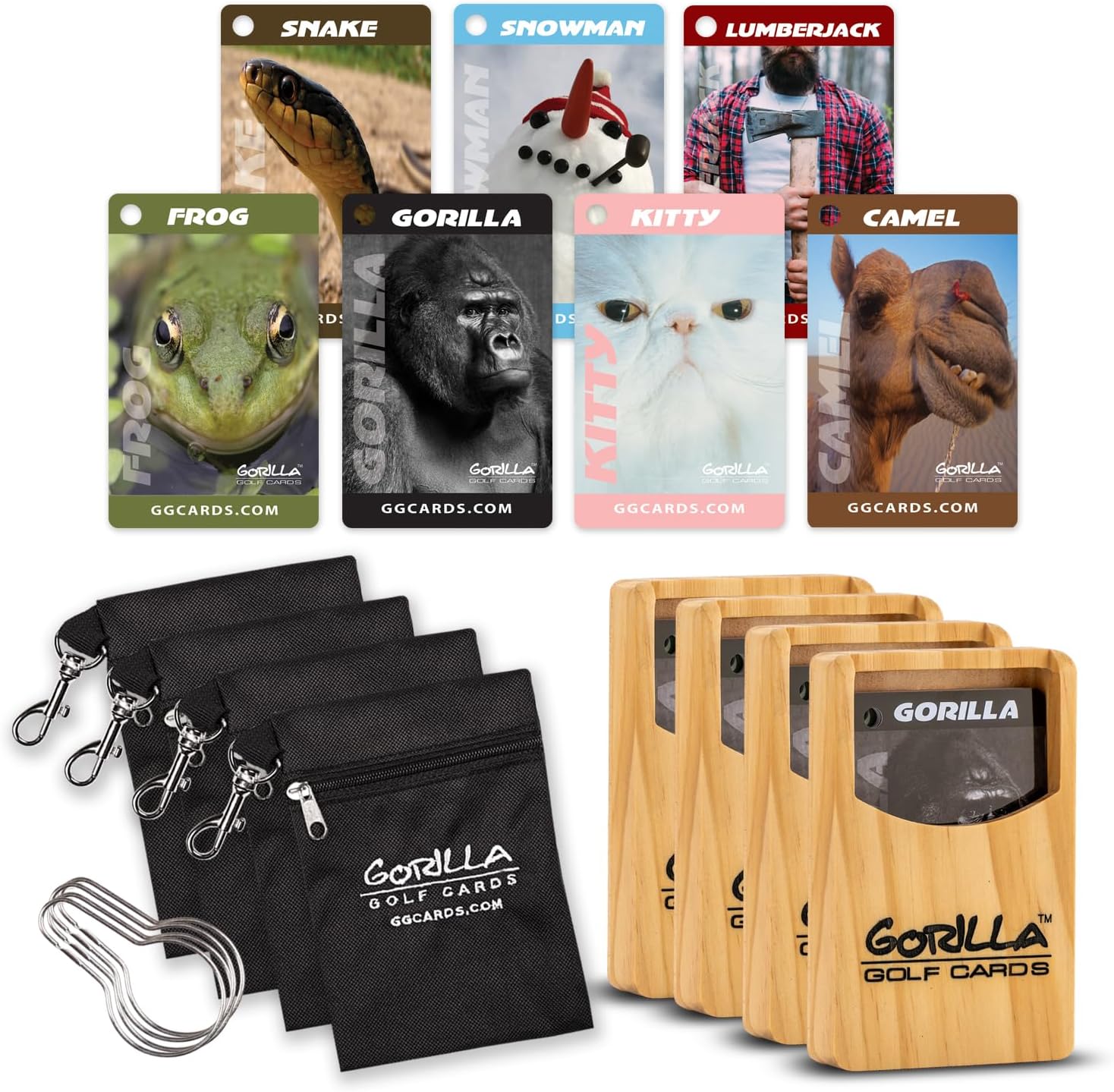 Gorilla Golf Cards (4 Pack) : The On-Course Golf Betting Game