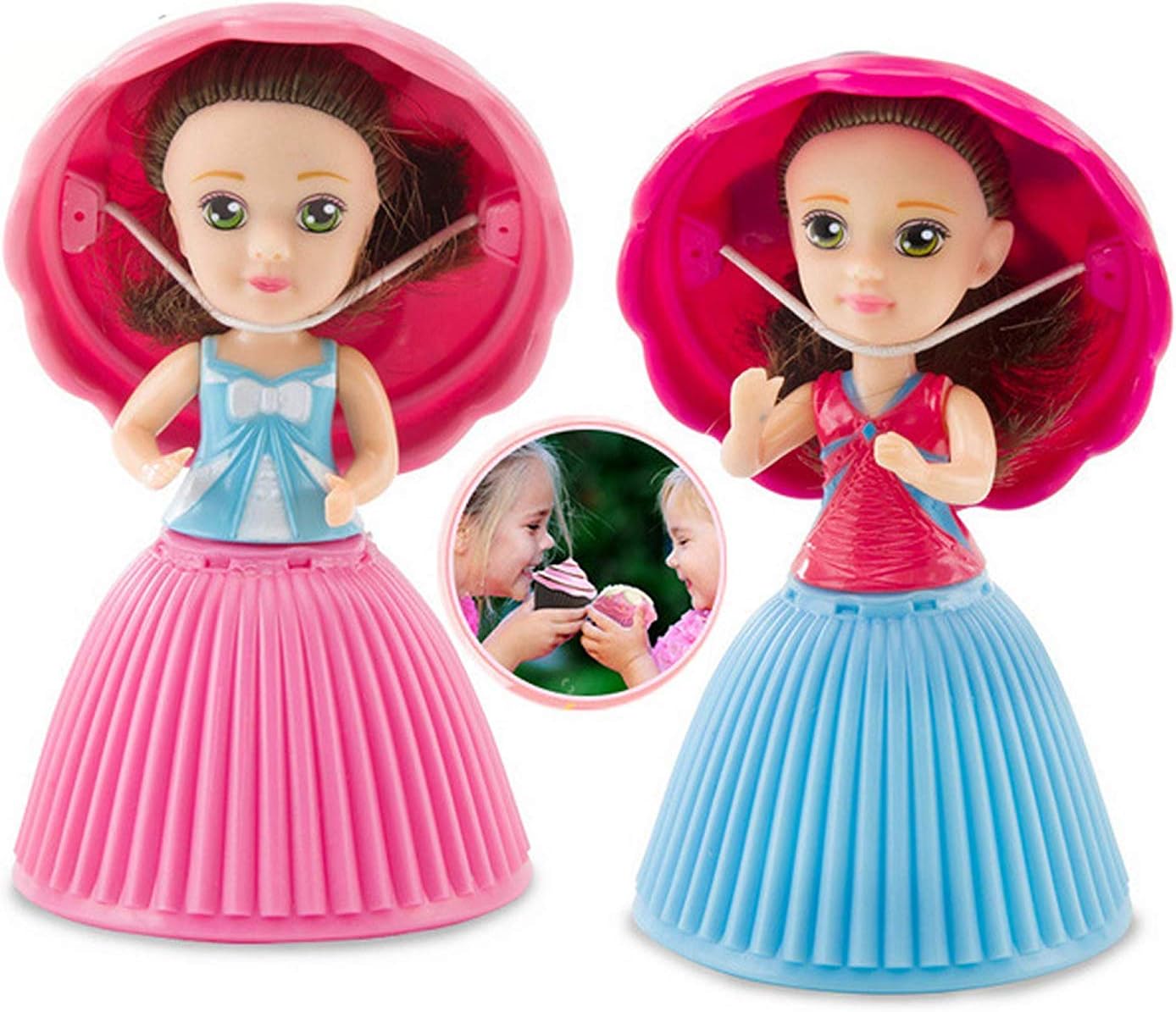 6PCS Mini Beautiful Cake Doll Toy,Surprise Transforming Scented Princess Dolls Gift Set for Children Kid Funny Game Gift for 3 Year Old Girls