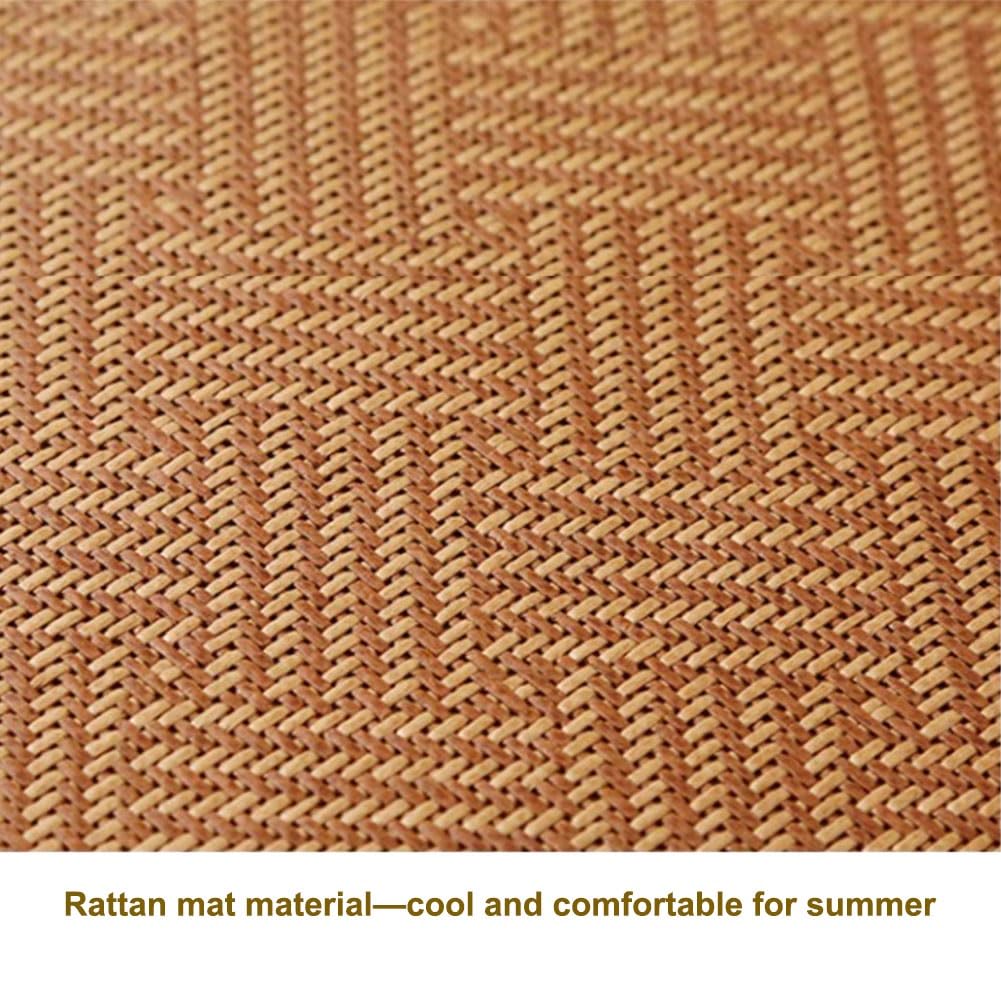 Artiz Esterilla De Tatami Japonés, Colchón De Suelo Tipo Futón De Ratán Natural, Alfombra, Colchón Tradicional Firme Y Plegable para Dormir, Meditación Y Yoga