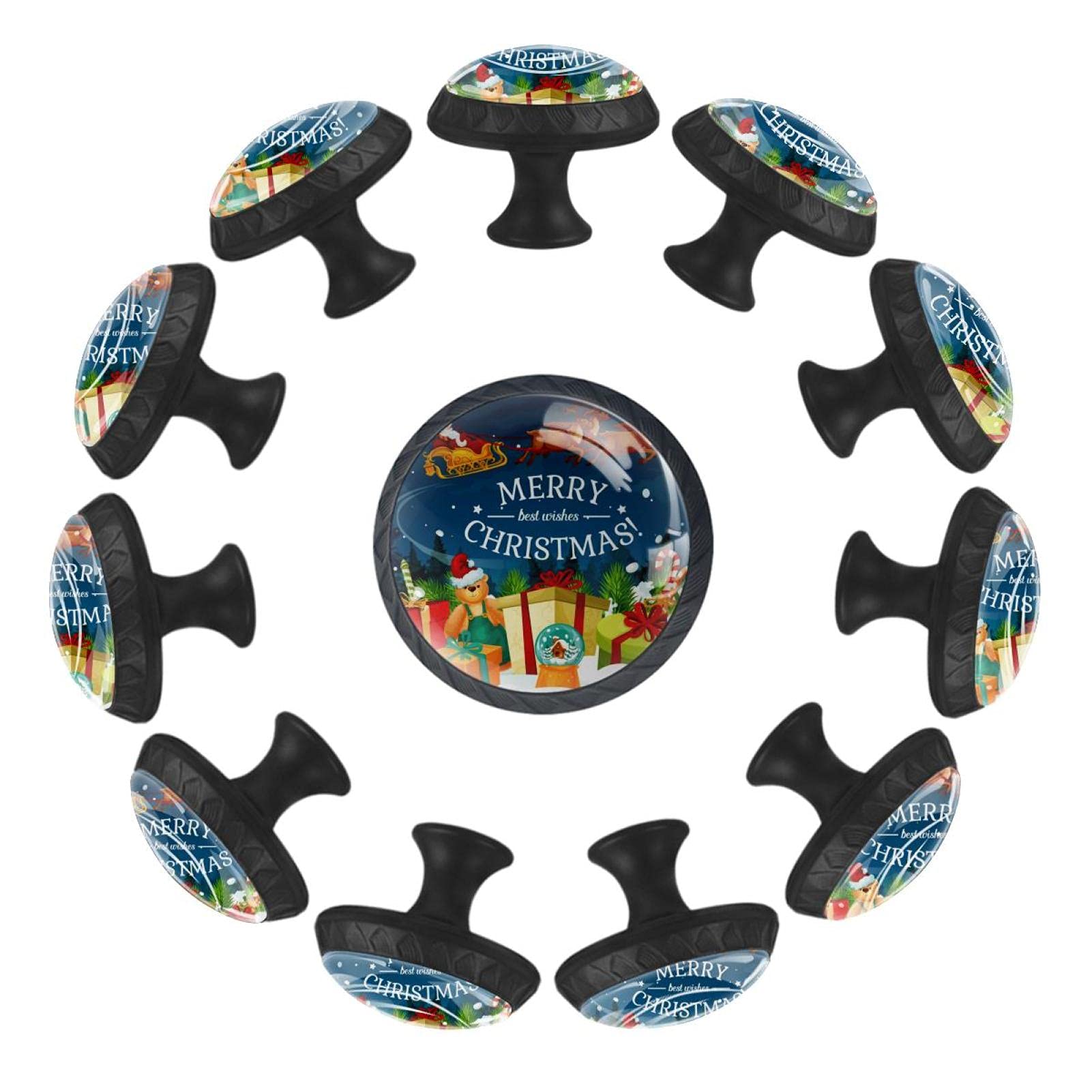 Boutons de tiroir Merry Christmas Gifts 35 mm pour décorer la salle de jeux