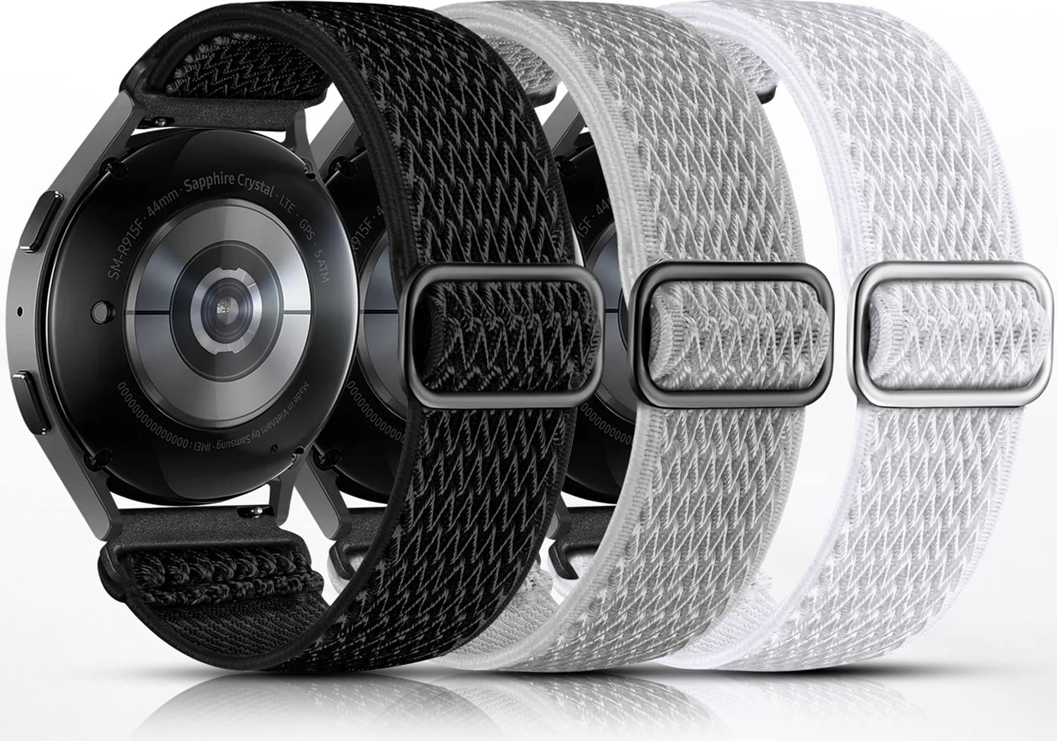 Lerobo Elastic Bands Compatible with Samsung Galaxy Watch 8 7 6 5 4 40mm 44mm/Galaxy Watch 8 Classic 6 4 Classic 43mm 47mm 42mm 46mm/5 Pro Band 45mm/