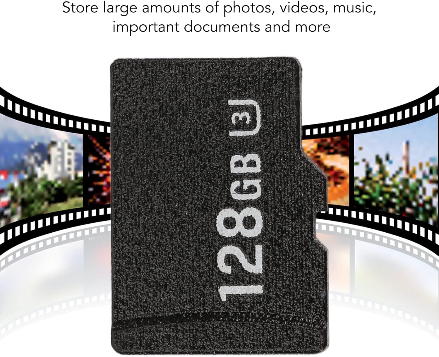 TF Memory Card, TF Card High Speed Memory Card for Car Cameras Surveillance Cameras Action Cameras Mini Cameras (128GB)