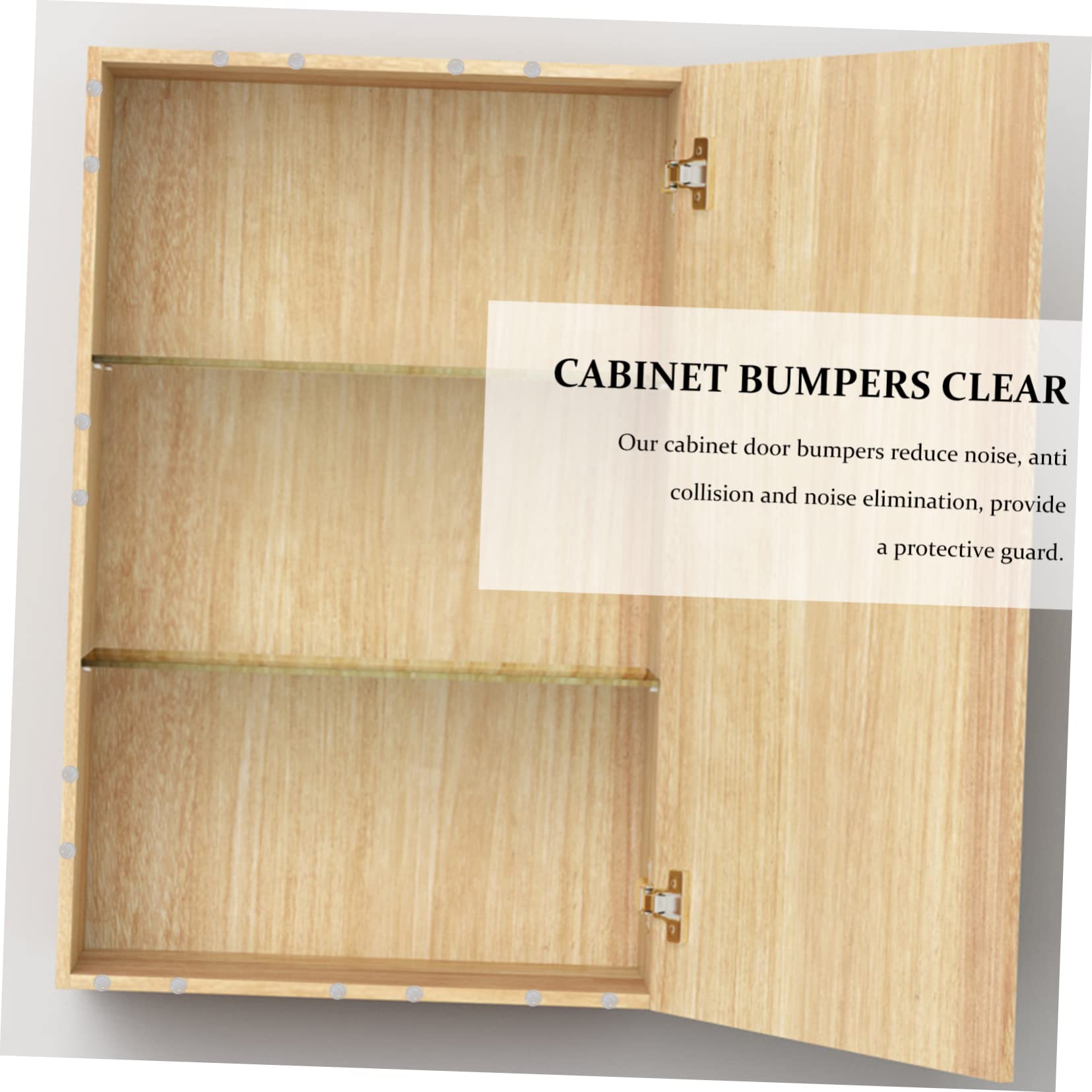 Uonlytech 10feuilles Bumpers De Porte De Cabinet Autocollants Amortisseurs De Bruit Et pour Meubles