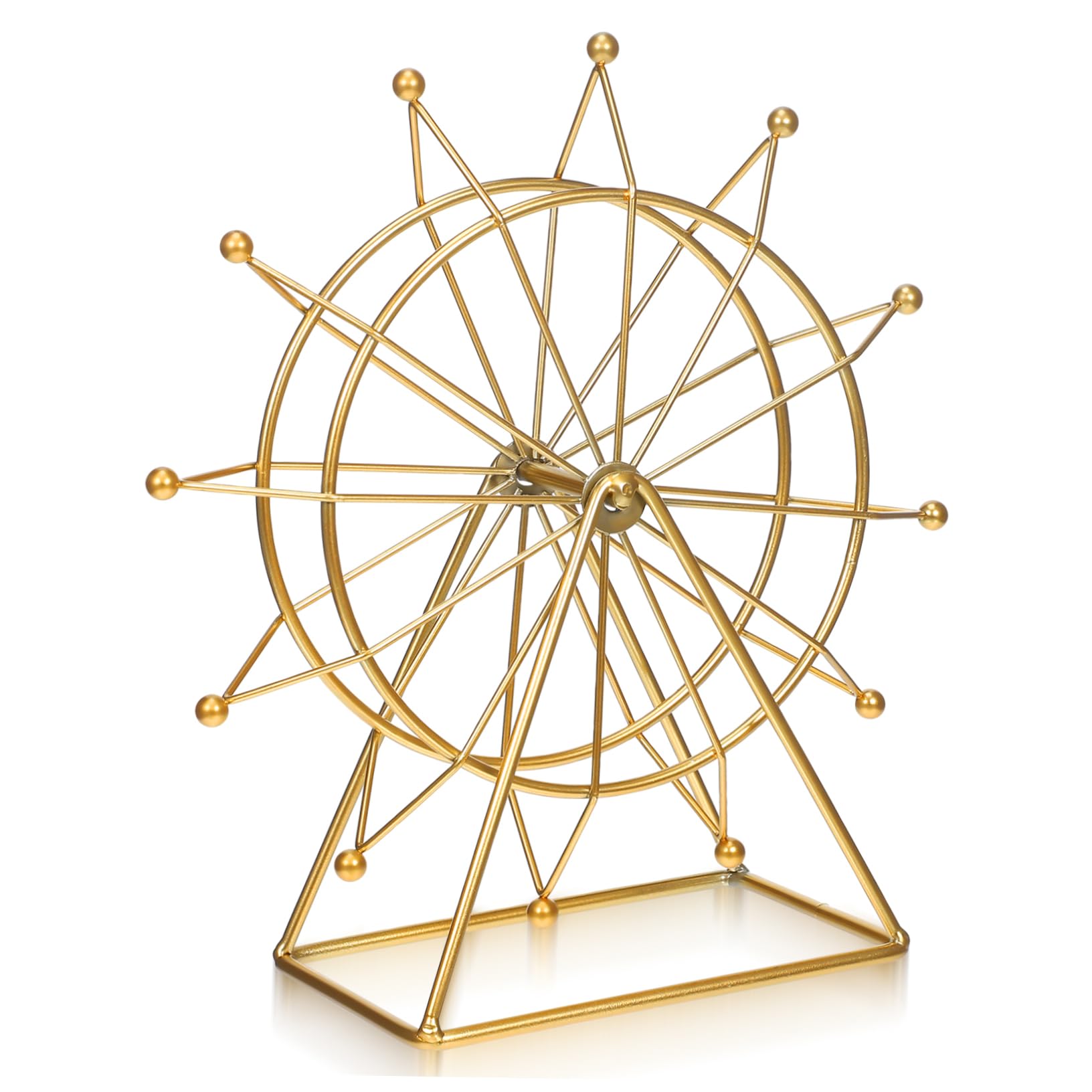 Luxshiny Iron Ferris Wheel Model Elegant Desktop Decor for Home Office Store Unique Shelf Accent Weddings Birthdays and Holidays