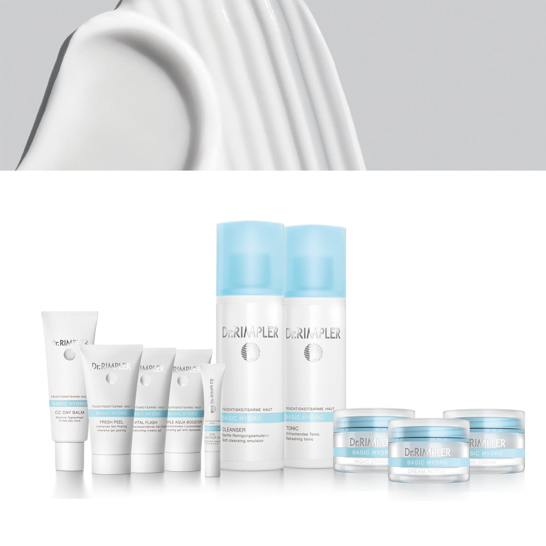 Dr. RIMPLER BASIC HYDRO Cream Active 50 ml - Gesichts-Creme zur Hautregeneration - verleiht der Haut Frische, Elastizität und einen ausgeglichenen Teint - auch als Kälteschutzcreme im Winter geeignet