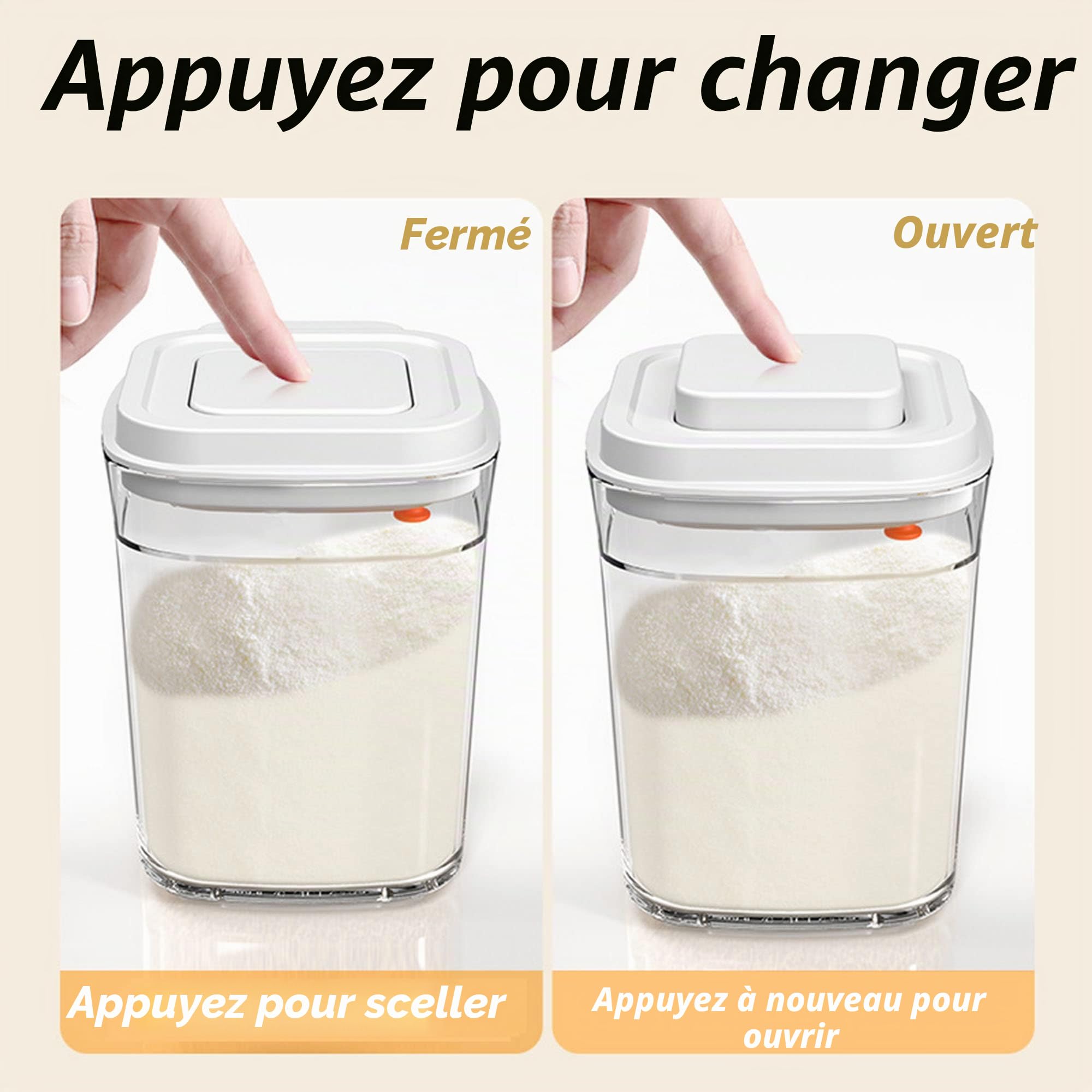 Boîte Pour Lait En Poudre, Distributeur De Poudre Formule, Boîte Lait Portable, Facile À Remplir Et Emporter, Pour Le Lait En Poudre, 1700ML