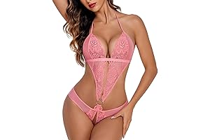 Avidlove Open Crotch Teddy Lace Babydoll for Women