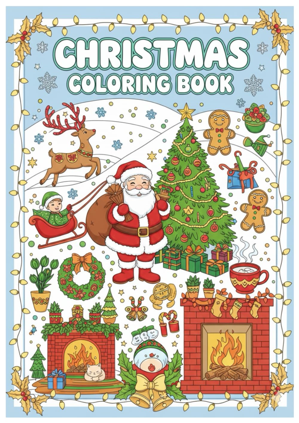 Christmas Coloring Book for Kids: Fun, Easy and Festive Christmas Coloring Pages for Kids