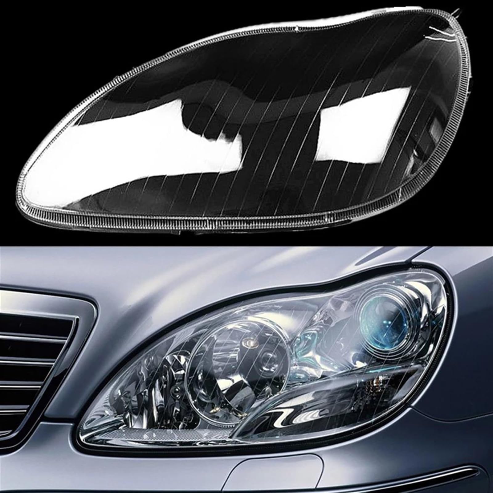 Couvercle Phare Pour Mercedes Pour Benz Pour W177 Pour Classe A Pour A180 A200 2019-2021 Lentille Phare Voiture Coque Lampe Couvercle En Verre Phare Couverture De Phare De Voiture ( Taille