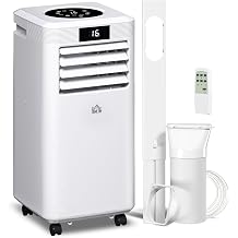HOMCOM Air Conditioning Unit 10000 BTU, 4-in-1 Portable Air Conditioner [Energy Class A]