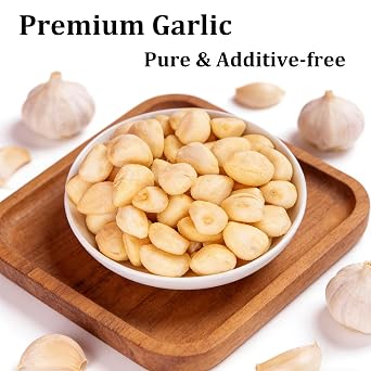 VIGOROUS MOUNTAINS Fried Garlic Snacks 6oz | Crunchy Garlic Bites Non-GMO All Natural for Salads Snacking Topping 170g
