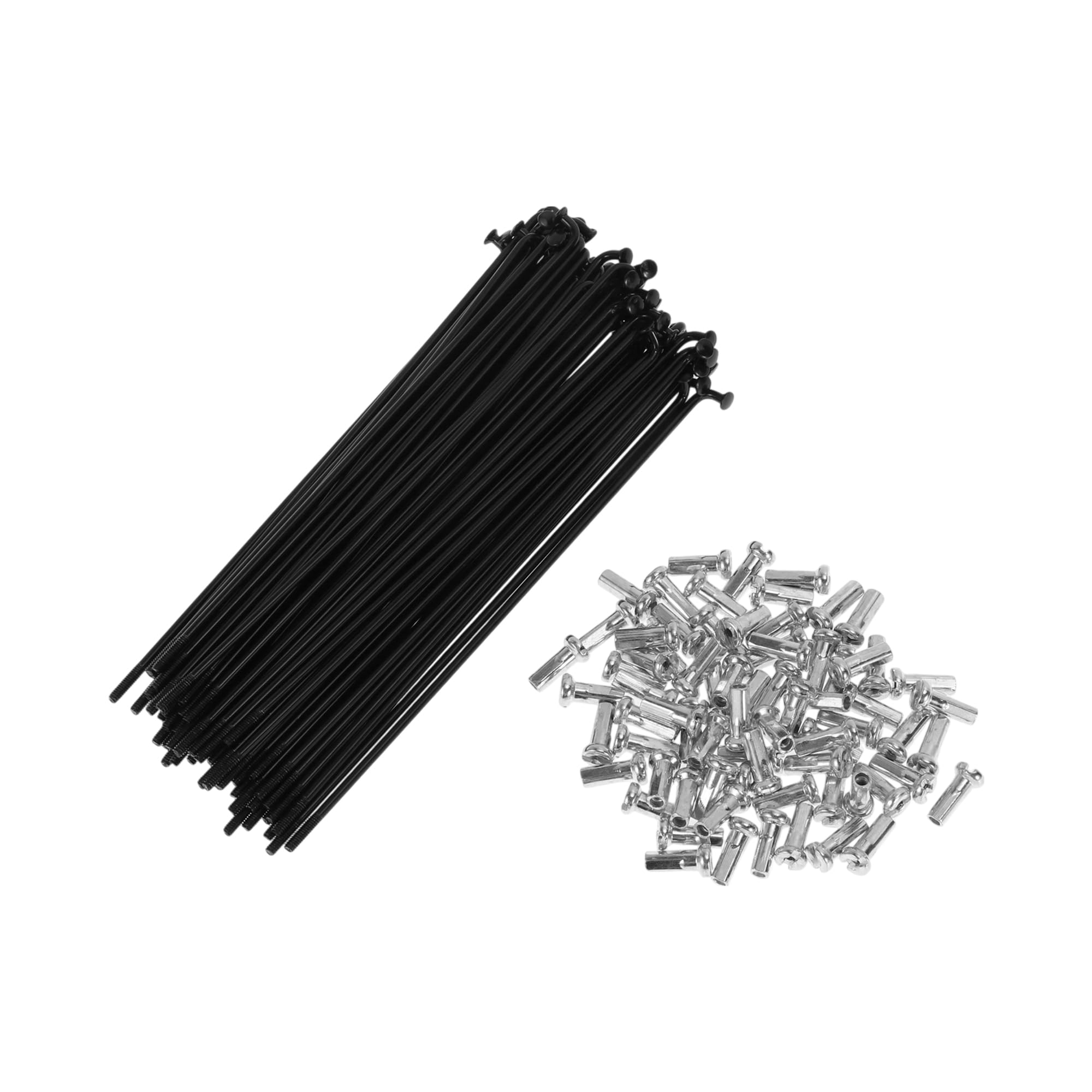 TUCKBOLD 72 Set 14G Bicycle Spoke 123mm Bike Wheel Spoke Carbon Steel Black — image 1
