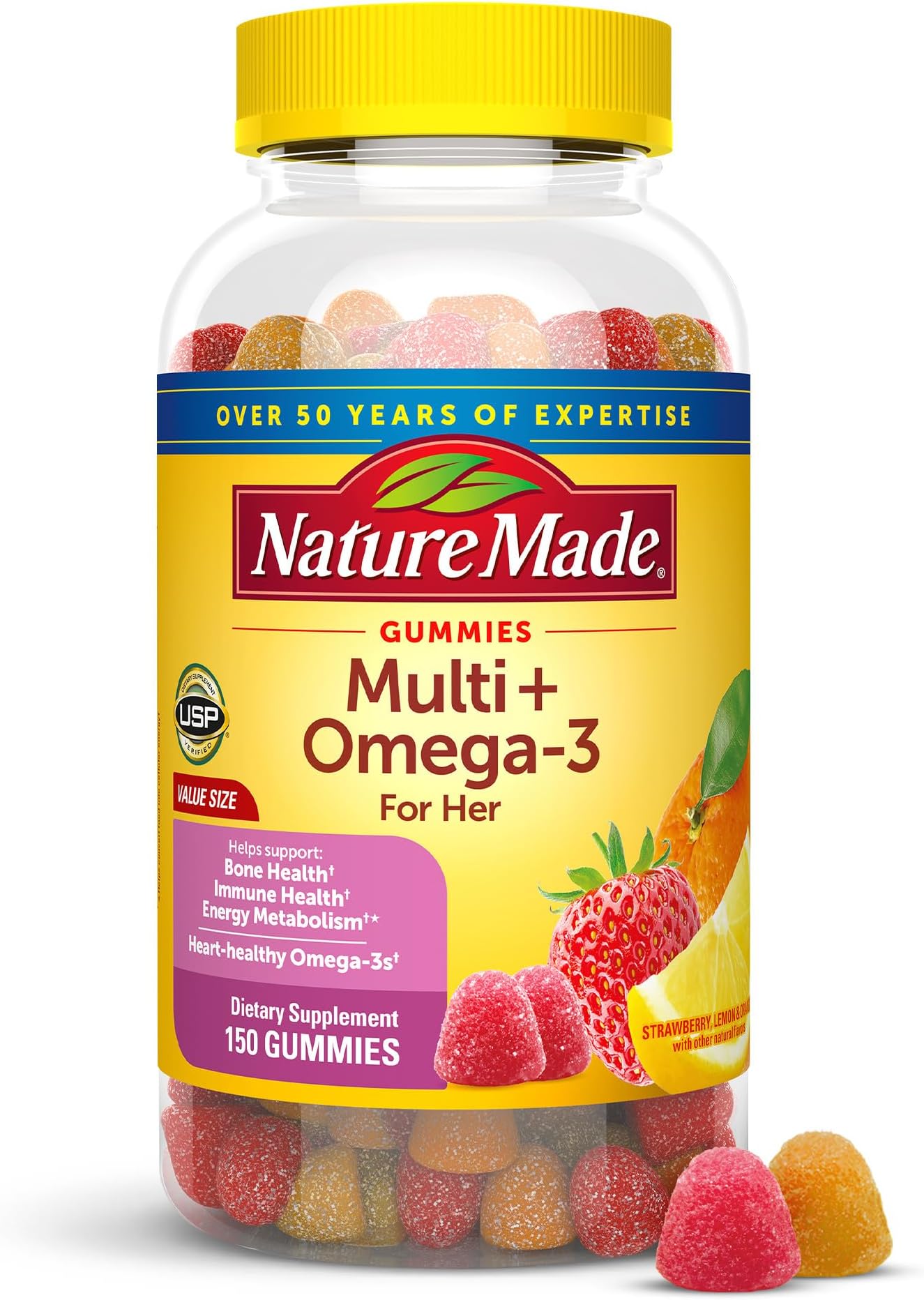 Plus Omega-3S Adult Gummies Lemon, Orange & 161741
