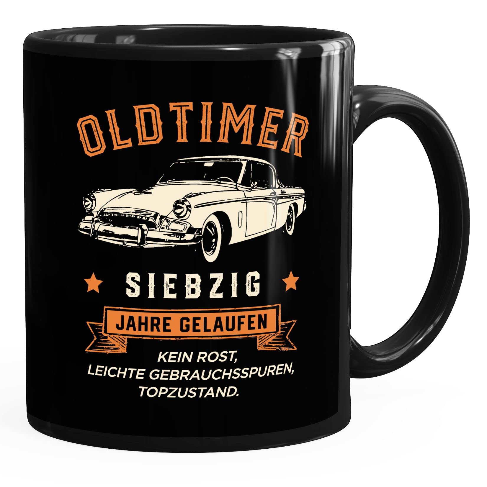 Moonworks Oldtimer Geburtstagstasse – Vintage Design, Keramik, 325 Ml, Spülmaschinengeeignet