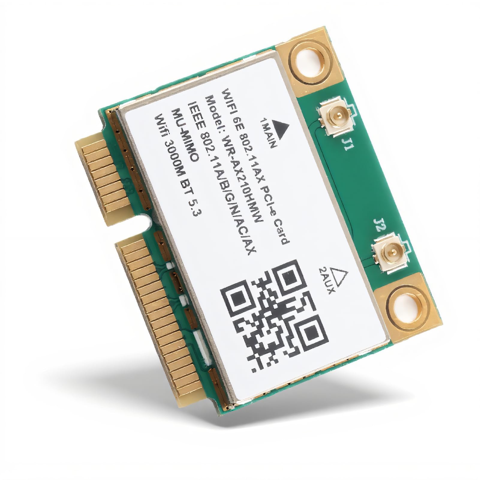 ax210hmw wifi card,5374m wi-fi 6e wireless module expand to 6ghz mu-mimo tri-band internal network card with bluetooth 5.2,mini pcie wireless network card for laptop