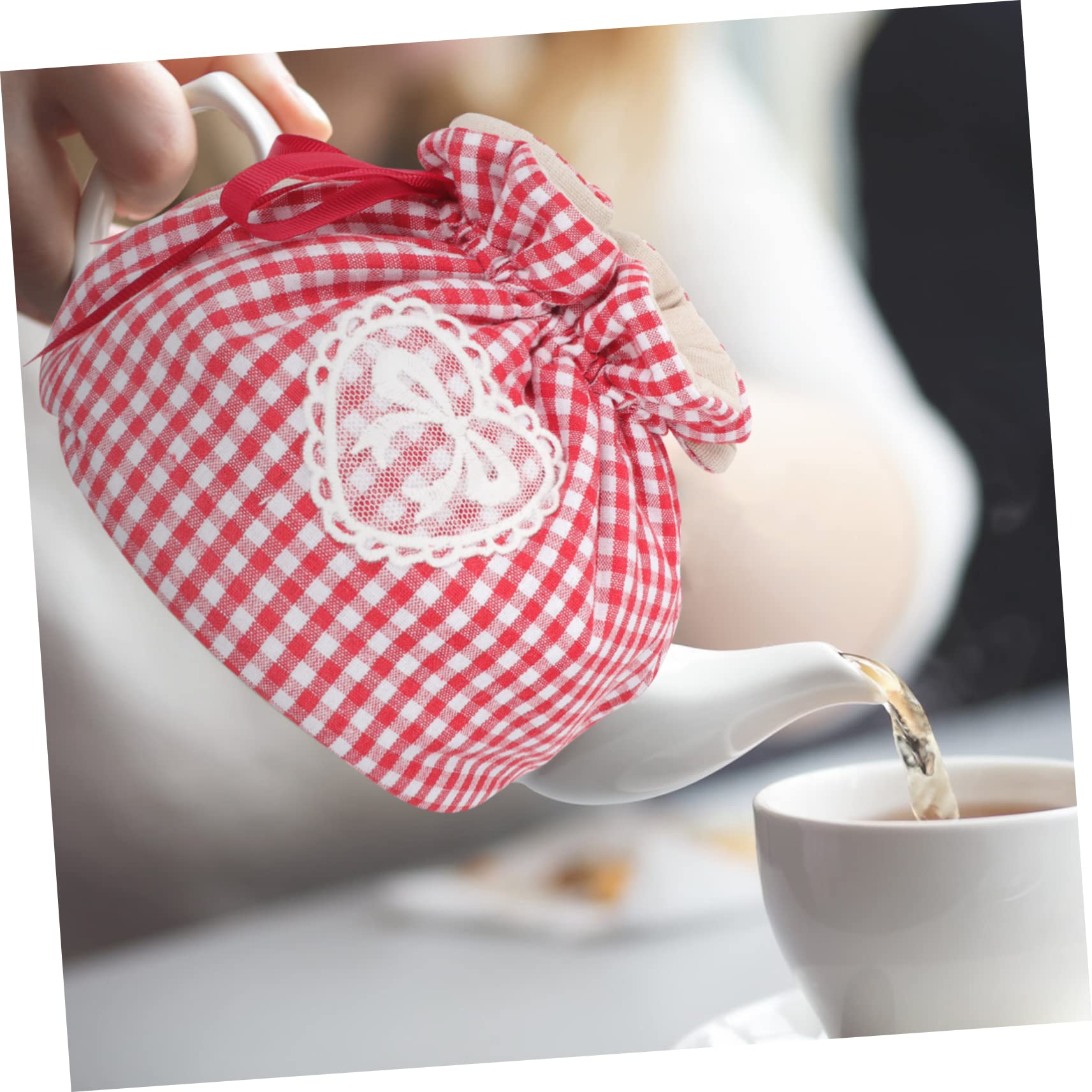 Housse Isolante Pour Théière Coton Imprimé Tissu Anti-poussière