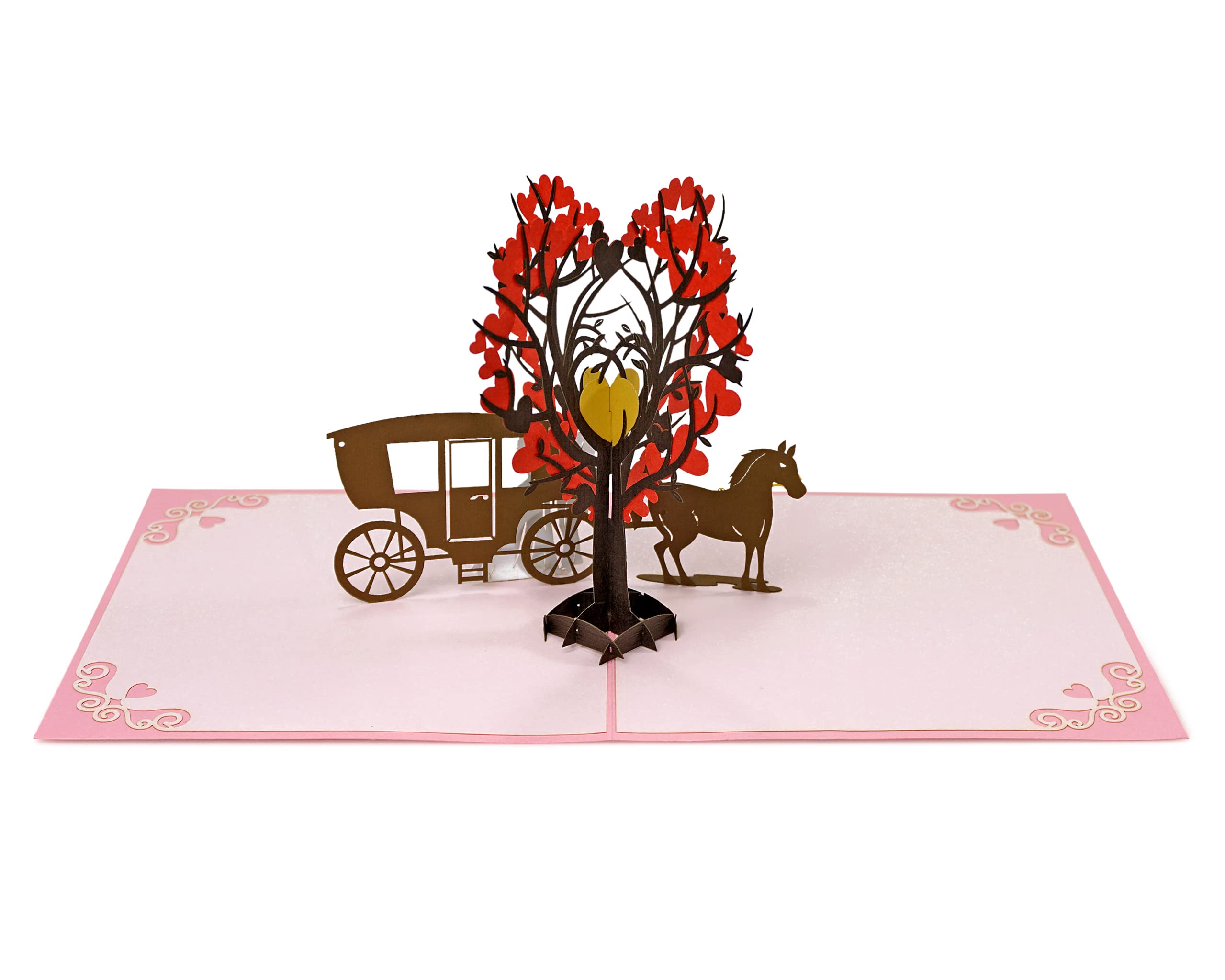 Princess Love Castle Pop Up 3D Card.for Her,girlfriend,daughter,sister, Grandaughter. Valentine's Day, Anniversary,wedding,birthday.15cmx15cm