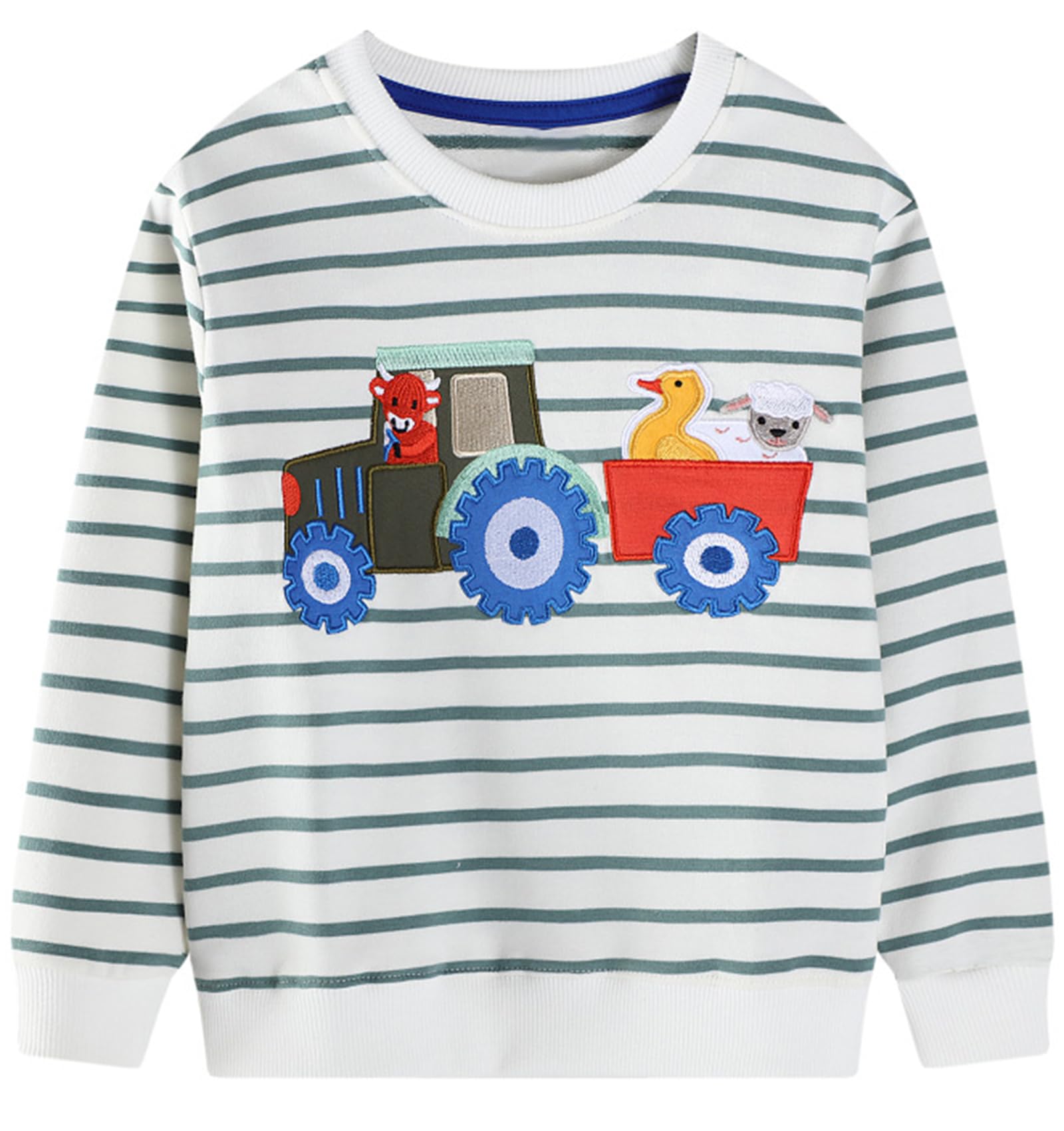 Hongshilian Unisex Kids Cute Cartoon Cotton Sweater Shirt