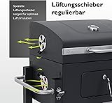 tepro Grillwagen Toronto Click Charcoal Barbecue, Anthracite/Stainless Steel, 56 x 41.5 cm - 7