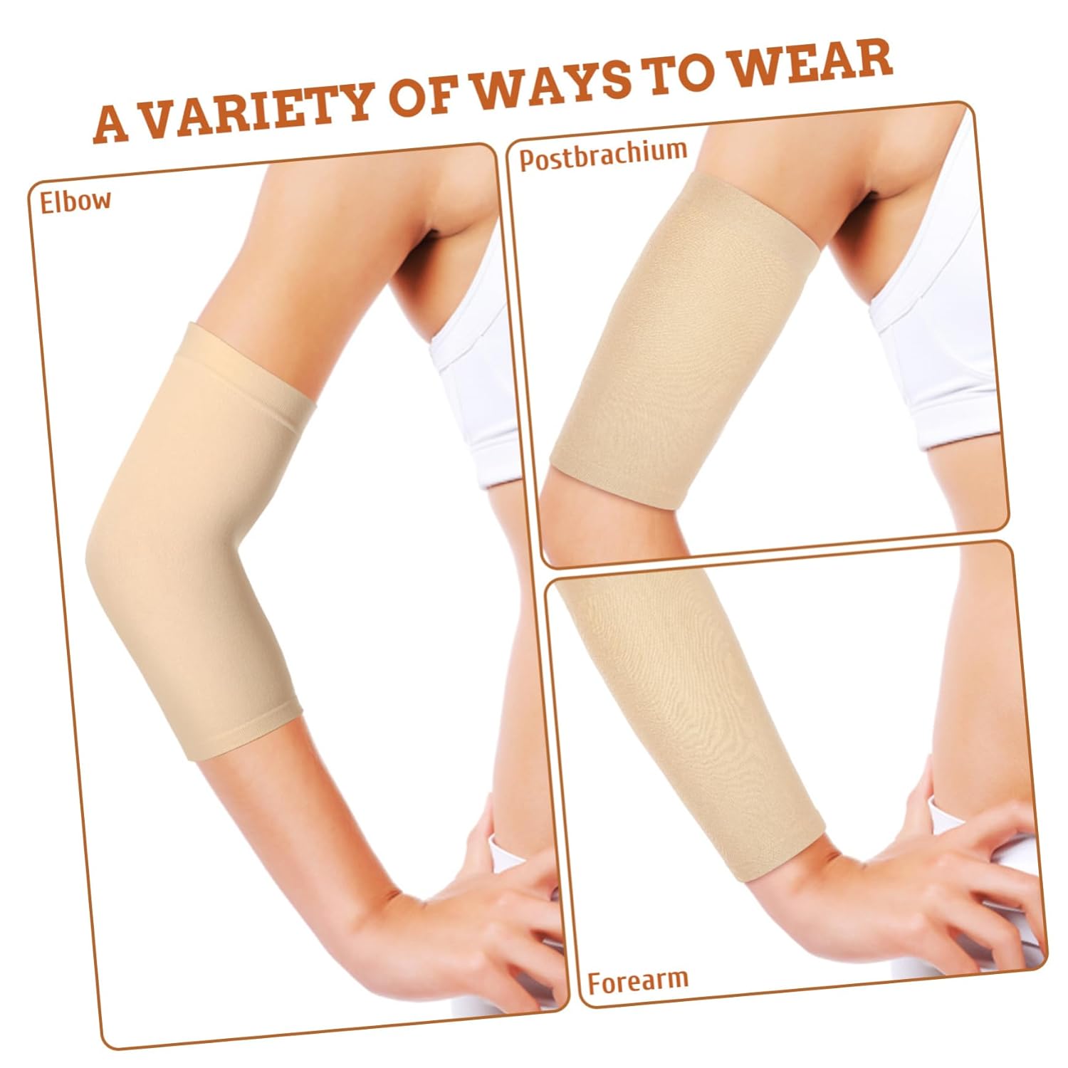 CALLARON 5sets Arm Covers for Men Arm Sleeve Women Elastic Upper Cover Sports Wrist Protector Volleyball Sleeves 3pairs*5