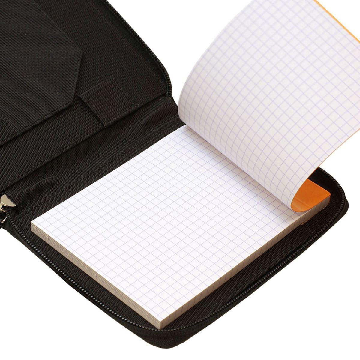 Amazon.co.jp: Rhodia Round Zip Case, blk : Office Products