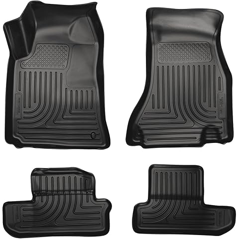 Husky Liners Weatherbeater Floor Mats | Fits 2008-2010 Dodge Challenger | Front & 2nd Row, 4-pc Black - 98021
