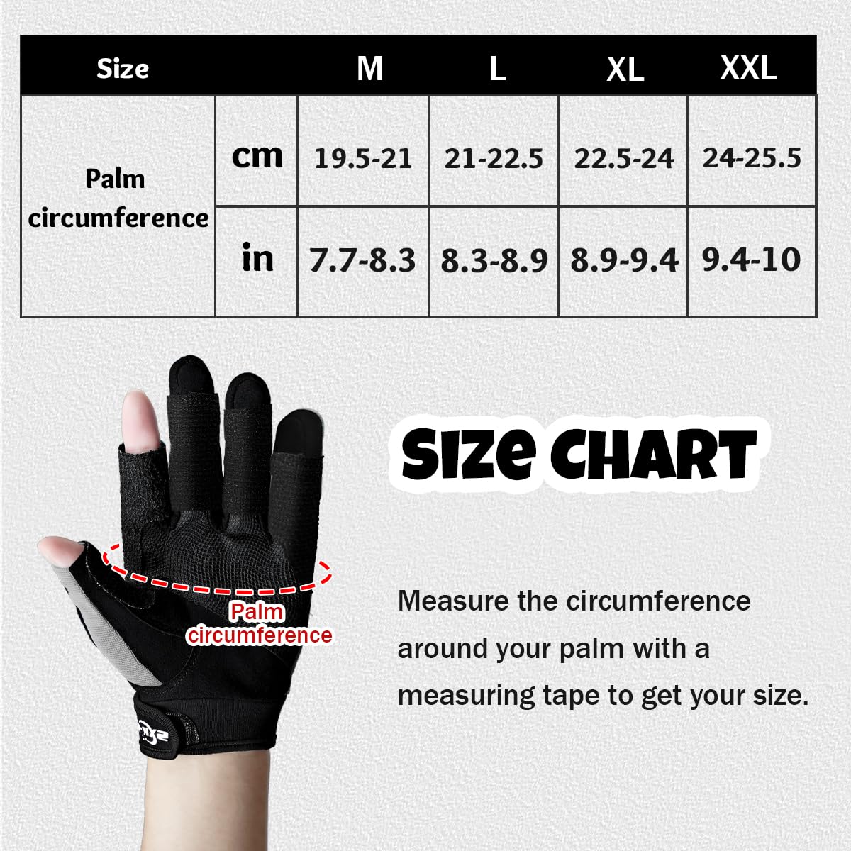 Segelhandschuhe Herren Sailing Gloves - Ruderhandschuhe Damen, Kajak Handschuhe zum Paddeln, Handschuhe Segeln Damen mit ¾-Finger für Wassersport,Bitte messen Sie den Handumfang
