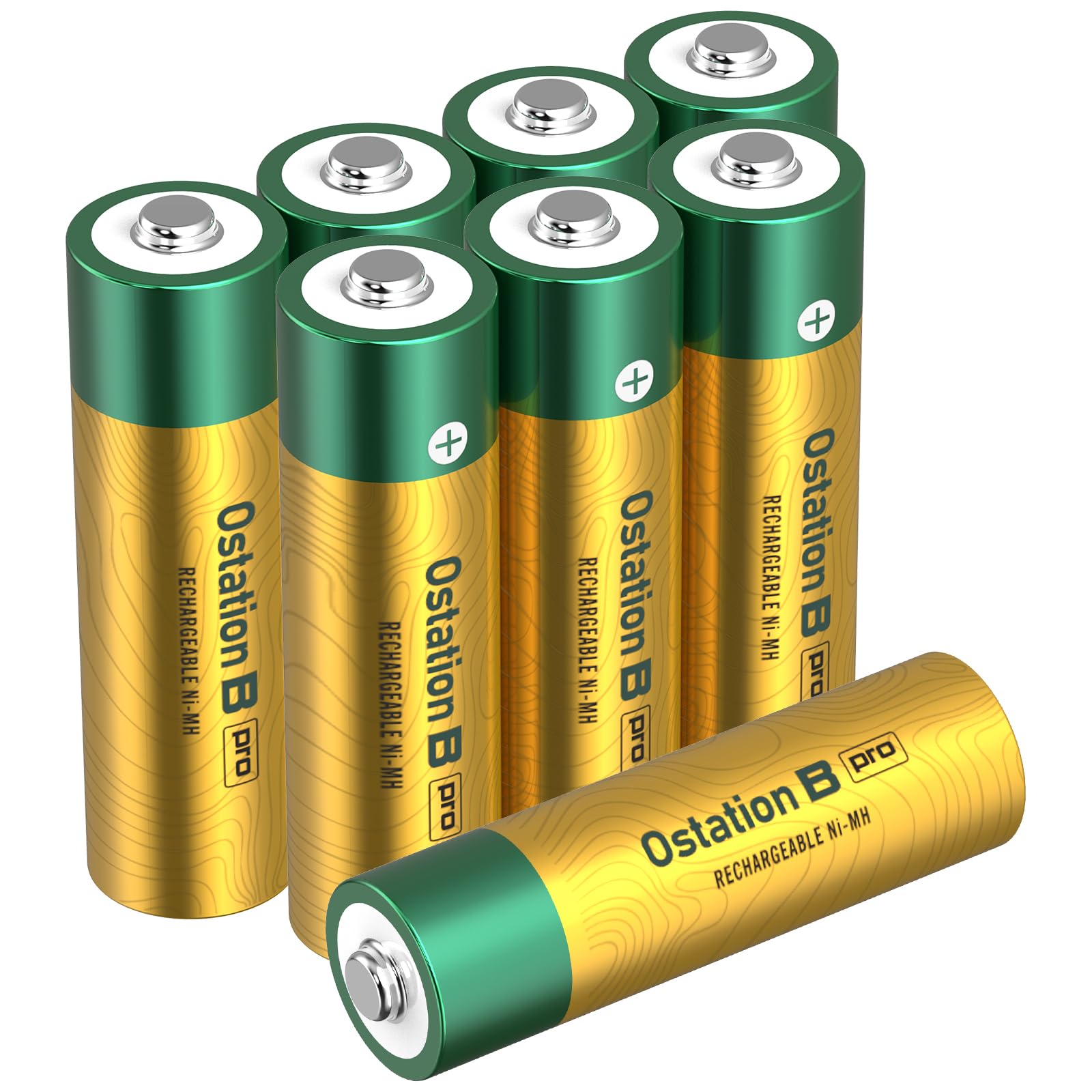 OLIGHT B Pro AA Rechargeable NiMH Batteries, 8-Count Pack