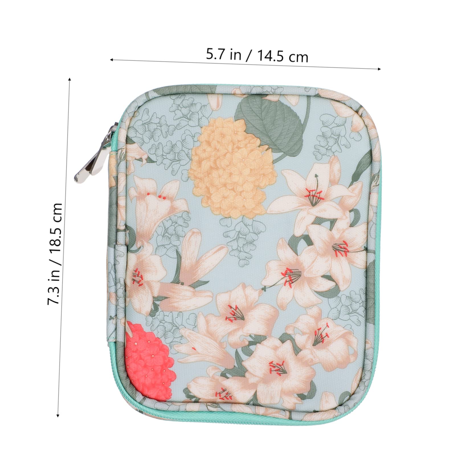 EXCEART 3 Piezas bolsa de almacenamiento de ganchillo organizador de almacenamiento de bolsos bolsa de ganchillo de doble capa agujas de tejer circulares ranuras para ganchillo ronda